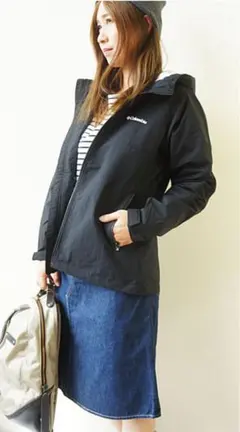 コロンビア L 黒 ヴィザヴォナパスジャケット マウンテンパーカー