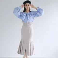 【SNIDEL】フロントボタンマーメイドスカート