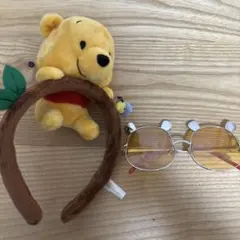 くまのプーさん カチューシャとサングラスセット