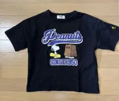 PEANUTS スヌーピー Tシャツ ブラック 120