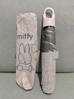 【新品未使用】②ミッフィー　晴雨兼用　カラビナ付き　折り畳み傘のサムネイル