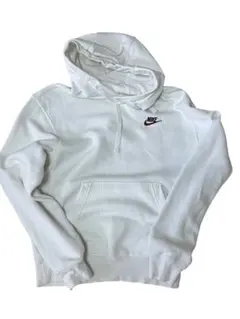 Nike ホワイト フード付きパーカー