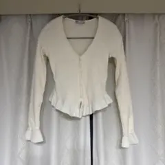 ぺプラムフリルカーディガン 【 ZARA 】