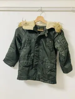 120cm B:MING by BEAMSミリタリー風アウター フード付き