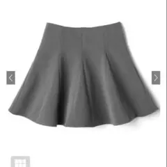 インパン裏地付きフレアミニスカート グレイル GRL グレー S