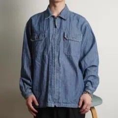 DOG HOUSE デニムジップシャツジャケット インディゴブルー/EZ224