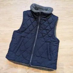 コムサイズム　リバーシブル　中綿ベスト　120