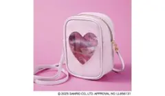 sweet付録 マイメロディ＆クロミ ハート窓ポーチポシェット