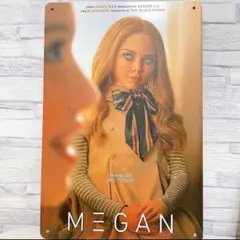 新品　ミーガン　MEGAN ブリキ看板　看板　インテリア　洋画　壁掛け