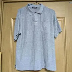グレー ポロシャツ ポケット付き swooplex 古着 M メンズ