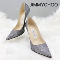 箱有【 JIMMY CHOO 】21cm　グリッターパンプス9cmヒール