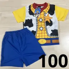 新品　トイストーリー　ウッディ　なりきり 半袖　セットアップ　パジャマ　100