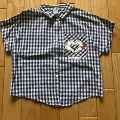 ZARA Disney ミッキーギンガムチェック 半袖シャツ 120センチ