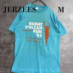 ジャージーズ 水色 Ｔシャツ 半袖 USA製 プリント ヴィンテージ【い314】