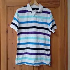 風車ナイキ ストライプ ポロシャツ　状態良好