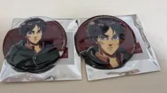 進撃の巨人　エレン　描き下ろし　缶バッチ