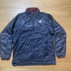 adidas ナイロンジャケット L グレー