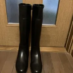 ほぼ新品✨DoCLASSE 本革 ロングブーツ 黒 23cm ほぼ新品✨DoCLASSE 本革 ロングブーツ 黒 23cm シフォンロングブーツ