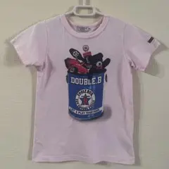DOUBLE.B Tシャツ　120 ピンク　ブラックベア