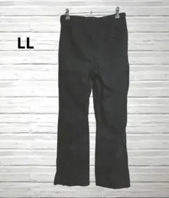 ブラック ストレッチパンツ ストレート W80 大きいサイズ シンプル