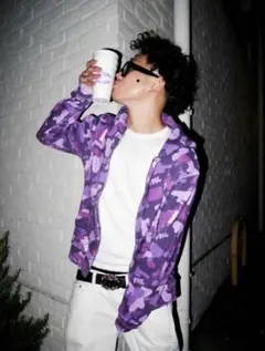 レアfuck my life FML 迷彩柄 フードパーカー flexwitme