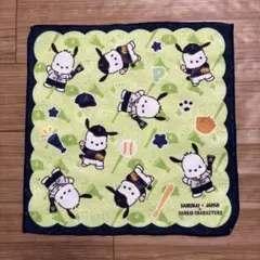サンリオ　タイトーくじ　侍ジャパン　E賞　ハンドタオル　ポチャッコ