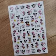 キャラクター　ネイルシール　ディズニー　ミッキー　ミニー　D004