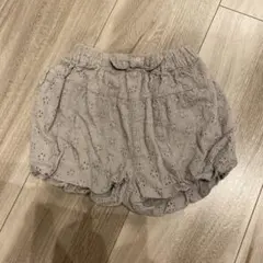 テータテート　80 ショートパンツ　かぼちゃパンツ　短パン　レース　リボン