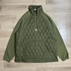 【美品】　アディダス オリジナルス キルト ハーフジップ スウェット　XL