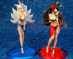 アズールレーン 加賀 常夏の殺生石 赤城 楽園の彼岸花 フィギュア 2体セット アズールレーン』水着に身を包んだ「加賀【常夏の殺生石