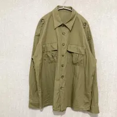 美品✦Dazy シャツブラウス L カーキ ミリタリーポケット ゆるダボ男女兼用