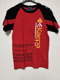[Kaepa]男の子 Tシャツ(レッド ブラック)
