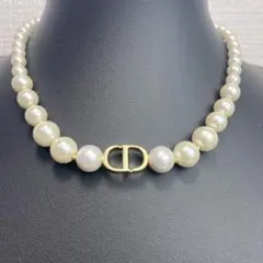 専用 DIOR ディオール Montaigne パール CDロゴ ネックレス