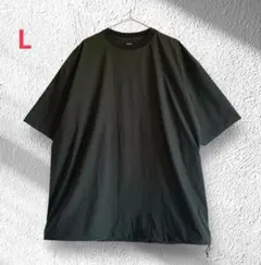 未使用 メンズ 半袖 Tシャツ L シンプル ドローコード カジュアル 無地