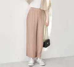 【earth music & ecology】 ワイドプリーツパンツ