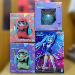 ガンダム45周年✕初音ミクコラボ　フィギュア3体　ハロスピーカー　計4点セット