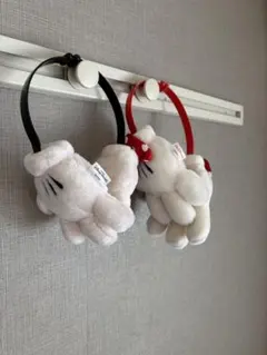 ディズニー　ミッキーミニー耳当て