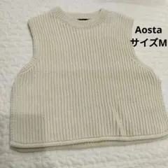 Aosta ニットベスト size M アイボリー　クリーム系　韓国子供服