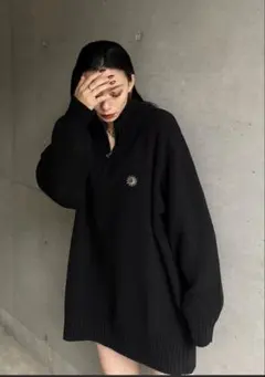 ハーフジップトレーナー