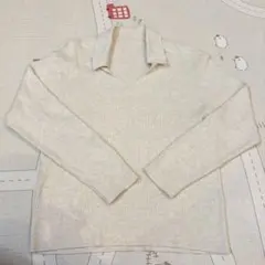 UNIQLO ウォッシャブルニットリブポロセーター M