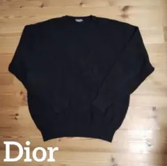 Christian Dior ディオール ケーブルニット ブラック 黒 Lサイズ