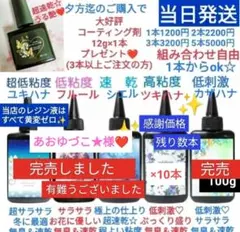レジン液 無臭＆直射日光でも永久クリア✨ツキハナ100g2本