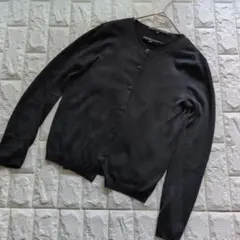 ラルフローレン RALPH LAUREN アンサンブルニット　黒　シルク100%
