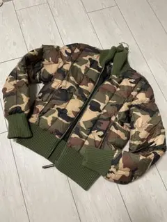 Tommy jeans 迷彩柄リブ付きダウンジャケット　トミージーンズ