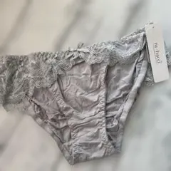 tu-hacci レース付きショーツ LL ライトグレー