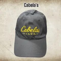 【人気定番】Cabela’sキャップCLUB刺繍ロゴチャコールグレーアウトドア
