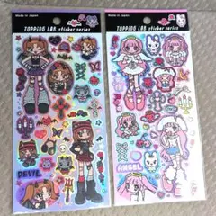 セリア TOPPNG LABシール　キラキラエンジェル／キラキラデビル④