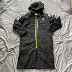 adidas ブラック ベンチコート Jr.サイズ
