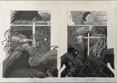 ヘルシング複製原稿　平野耕太大博覧会　原画展 全5種類セット コミックグッズ 平野耕太大博覧会ヘルシング複製原画5枚セット