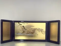 久月　雛人形　三つ折れ屏風　屏風　④ ひな祭り